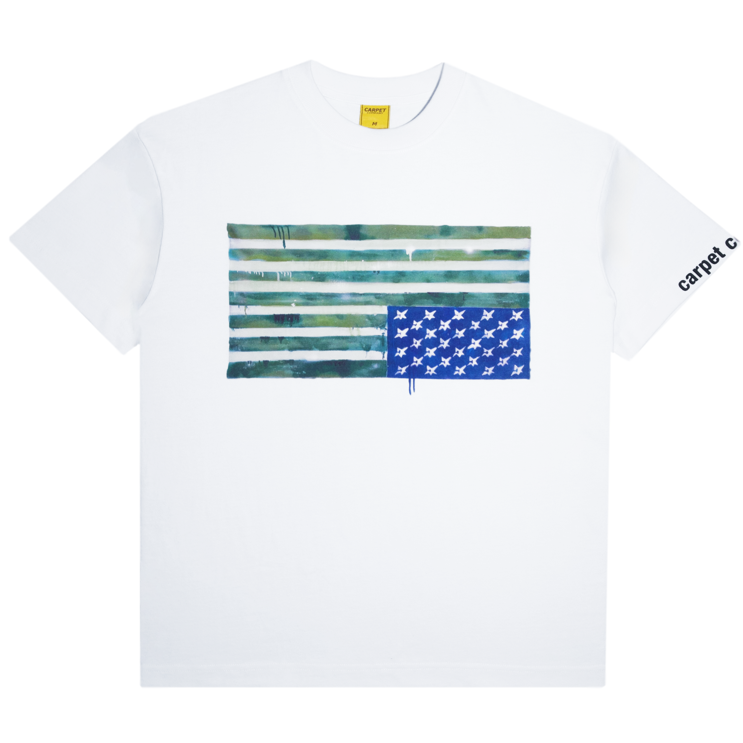 Flag Stripe Tee White